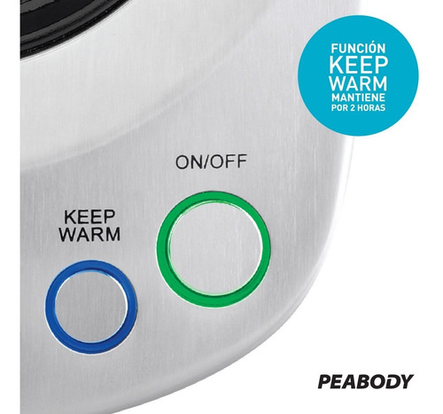 Jarra Eléctrica Digital 1.7 Lt Peabody Pe-dke655ix *