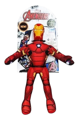 Muñeco Apretable Marvel Iron Man 40 Cm Licencia Oficial