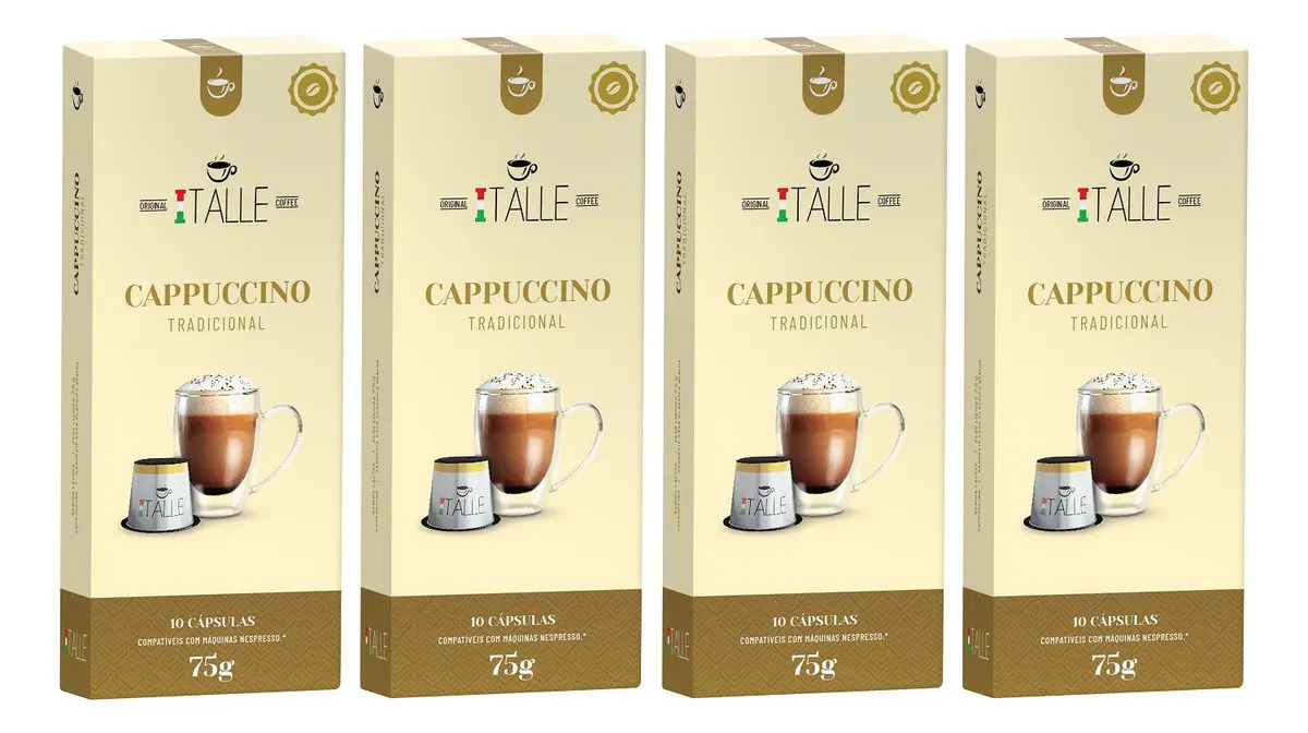 Capsulas Cappuccino Lacteo Capsula de Cappuccino Bebida Lactea Café Italle Kit40