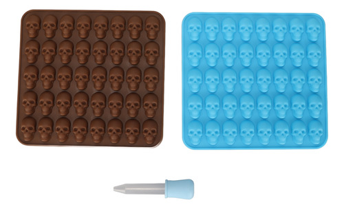 Molde De Silicona Con Forma De Calavera Para Cubitos De Hiel