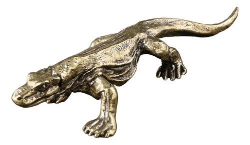Estatueta De Crocodilo De Latão Fatuagens De Estatuetas De