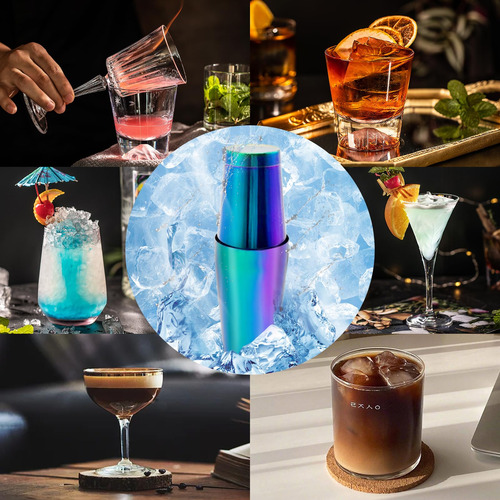 Juego De Barra De Coctelera De Cóctel 18 Y 28 Onzas