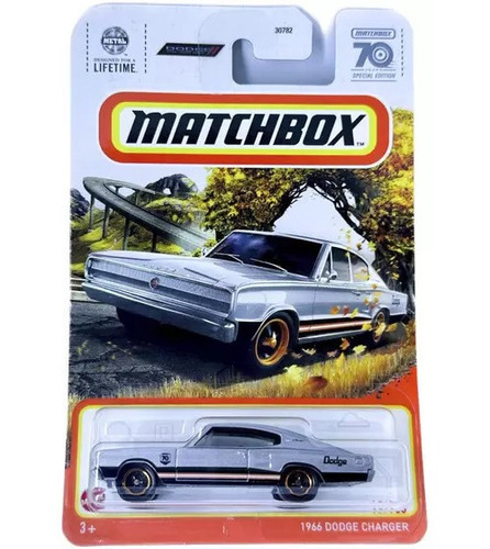 Matchbox # 12/100 - 1966 Dodge Charger - 1/64 - Hkw65