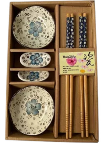 Set De Sushi Porcelana En Caja De Regalo 2 Personas