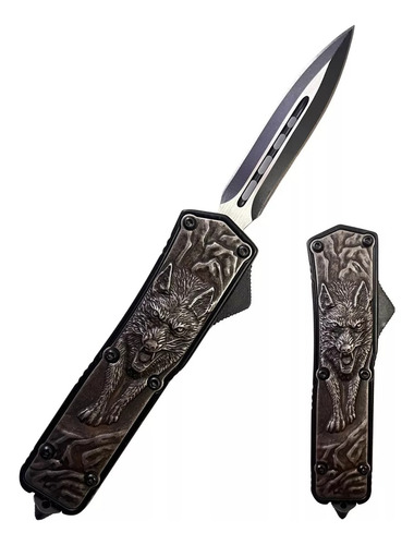 Cuchillo Navaja Automatica Retractil Horizontal Lobo