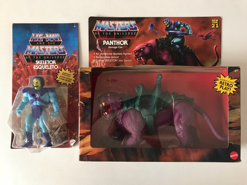 Skeletor Y Panthor Savage Cat Motu Origins Retro He-man Amos (Usado)