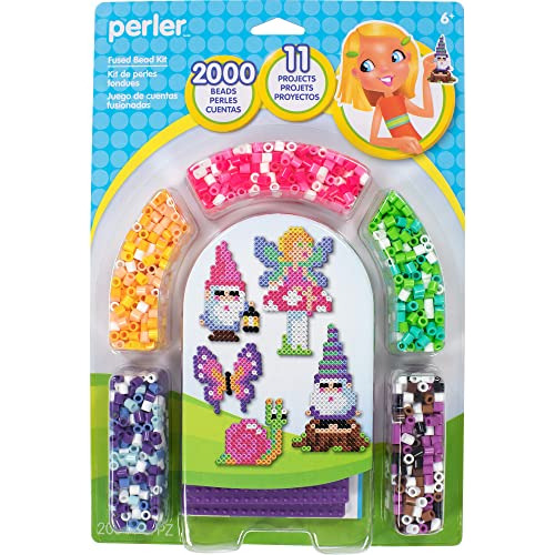 Fantasy Garden Friends Fuse Bead Craft Kit Niños, Mult...