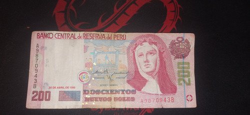 Billete De 200 Soles Del Año 1995