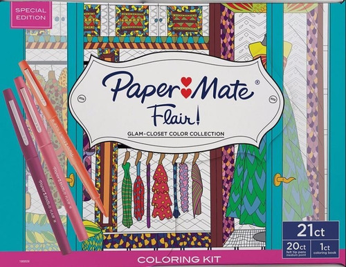 Set Lapices Paper Mate Flair Glam-closet 