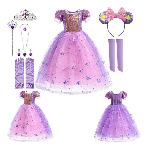Disfraz De Princesa Tiana Areil Para Niñas Como Tinker Bell