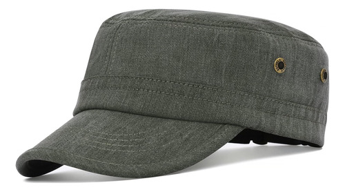 Botvela Hombres Mujeres Algodón Twill Army Cap Sombrero Flat