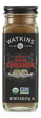 Watkins Gourmet Organic Spice Jar, Ground Cinnamon, 2.5 Ounc