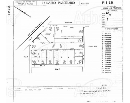 Imagen 1 de 2 de Fracción Sobre Nestor Kirchner 1500 En Venta En Pilar, G.b.a. Zona Norte