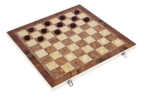 Juego De Ajedrez De Madera 3 En 1, Plegable, Internacional