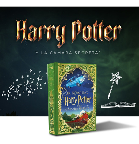 Imagen 2 de 7 de Harry Potter Y La Cámara Secreta (edición Esp. Minalima)