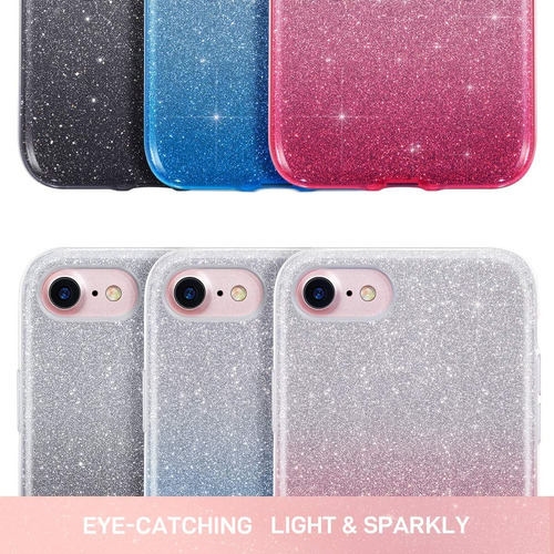 Milprox Glitter Fase Compatible Con iPhone SE 2022, iPhone 8
