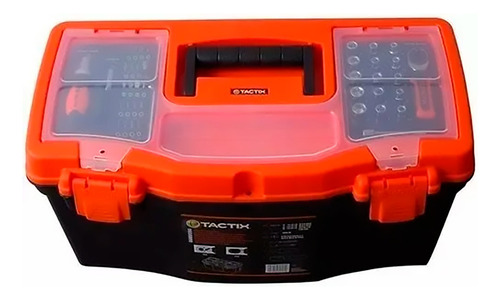 Caja De Herramientas Tactix 40 Piezas Juego Puntas Tubos Crique