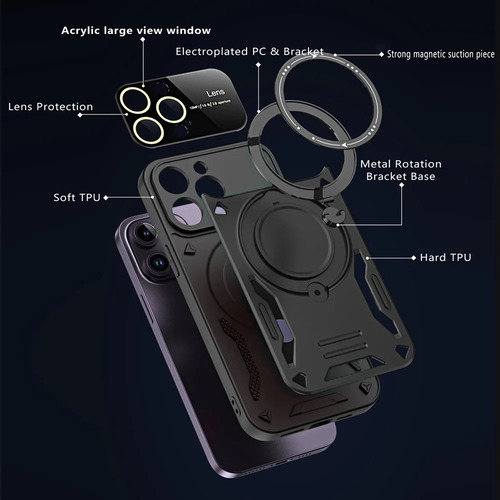 Capa Para Infinix Hot 40i Pro Armor Ring+mica