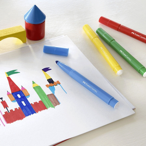Set 15 Marcadores Faber Castell Fiesta Caras Y Colores
