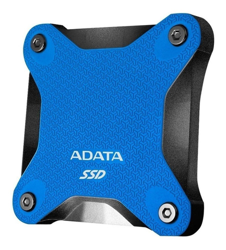 Disco sólido SSD externo Adata ASD600Q-480GU31-C 480GB azul