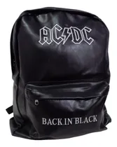 Comprar  Mochilas De Ac\u002Fdc Cuero Bordada Acdc Rockería Que Sea Rock