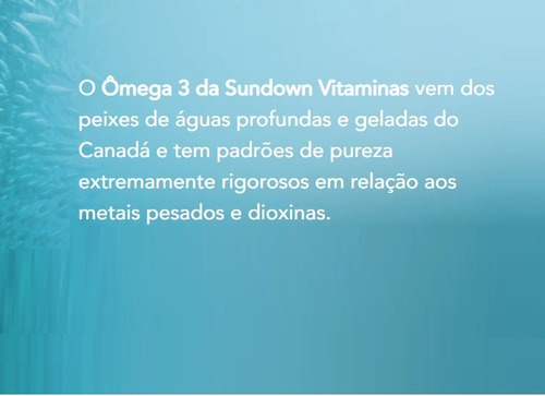 Imagem 3 de 4 de Ômega 3 Sundown 320 Caps Fish Oil 1000 Mg Óleo De Peixe Puro