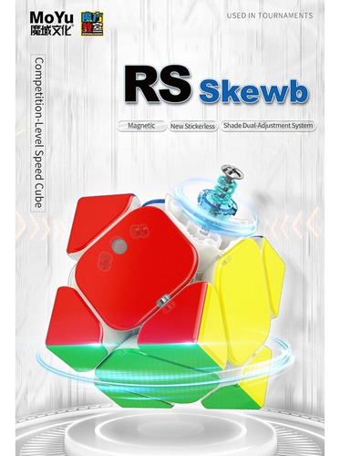 Aa Cubo Mágico Rs Skewb Magnético Moyu 2022 Stickerless 56mm
