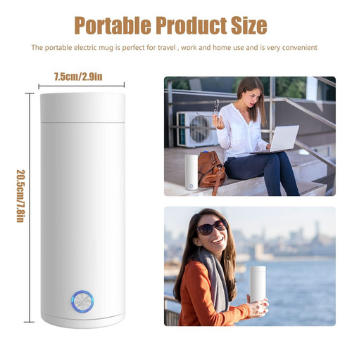 Hervidor Eléctrico Viaje, Hervidor Eléctrico Portátil 400 Ml
