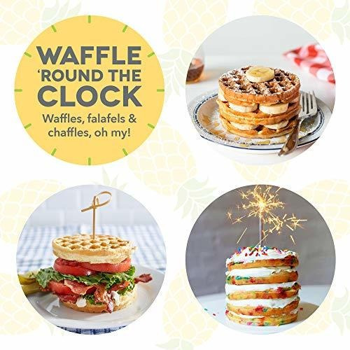 Waflera Dash Para Mini Wafles Diseño De Piña Antiadherente