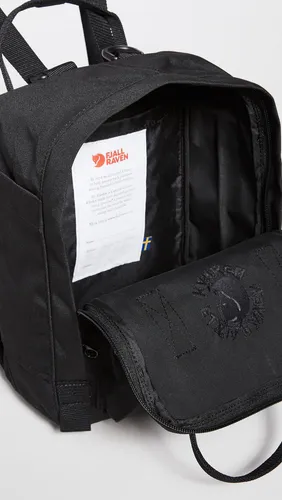 Fjallraven kanken striped black sales