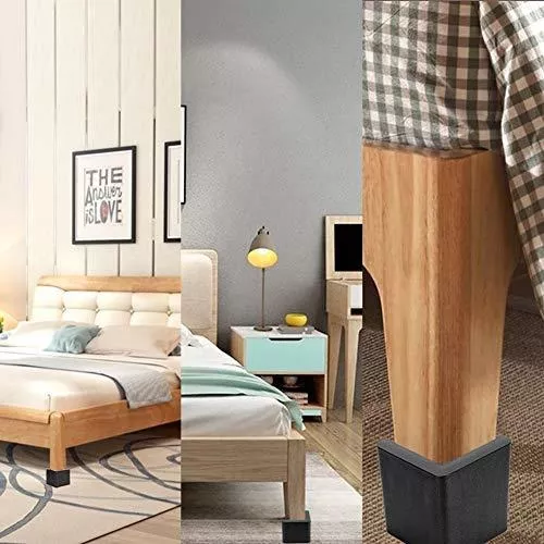 Elevadores de cama de 3 pulgadas, elevadores de muebles en forma de U  resistentes para ruedas, ruedas de muebles, sofá, mesa y sofá, 4 piezas
