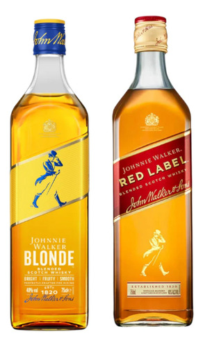 Combo Johnnie Walker Red Label Y Blonde De 700cc Sin Estuche