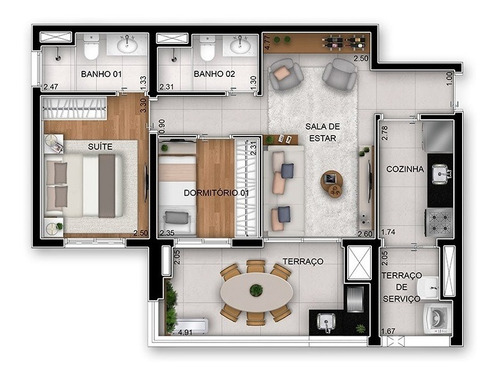 Imagem 21 de 24 de Apartamento À Venda No Bairro Vila Prudente - São Paulo/sp - O-7111-15904