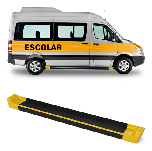 Estribo Amarelo Preto Passageiro Sprinter Longa 2014-2023