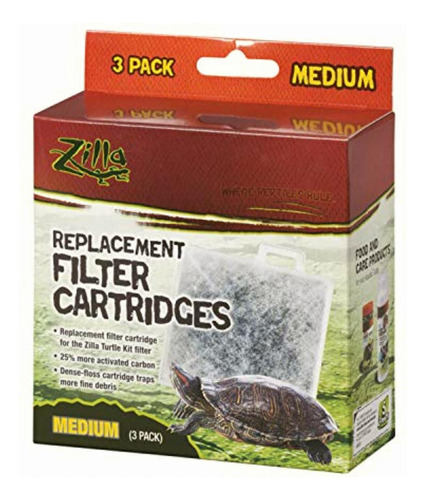 Zilla Pack De 4 Cartuchos De Filtro De Repuesto Para Acuario