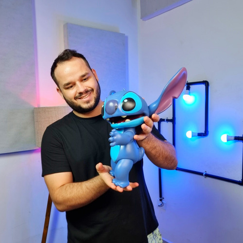 Stitch Boneco Grande Lilo Stitch Articulado Acessorio Disney