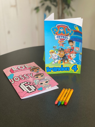 50 Libros Para Colorear Personalizados C/ 4 Colores