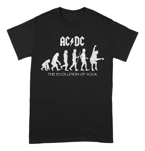 Camiseta Unisex Evolution Of Rock De Ac/dc