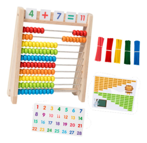 De Madera Para Niños Con Varillas Aritméticas, Juguete