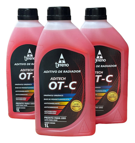 Aditivo Radiador Pronto Uso Organico 1lt Laranja G411381b1 F