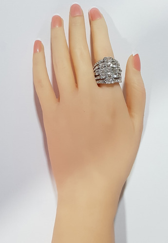Anillo Blanco Bañado O Blanco