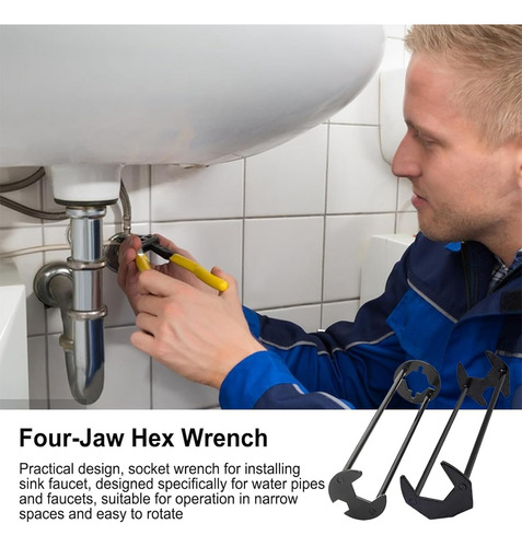 Llave Para Lavabo, Juego De Llaves Para Fregadero, 7 Tamaños