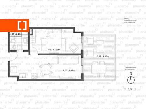 Venta De Apartamento Obra Construcción 1 Dormitorio En Palermo, Ventura Soho Unidad 208