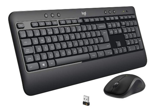 Imagen 1 de 5 de Kit Teclado + Mouse Logitech Inalambrico Multimedia Mk540usb