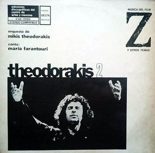 Mikis Theodorakis    Música Del Film Z Y Otros Temas  ( Lp )