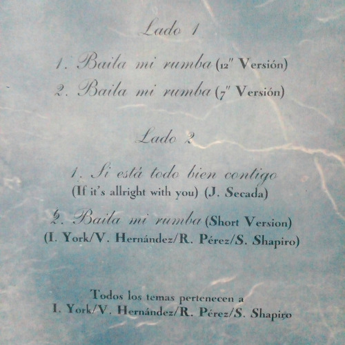 Jose Luis Puma Rodriguez - Baila Mi Rumba Vinilo Maxi 1989 Edición Limitada