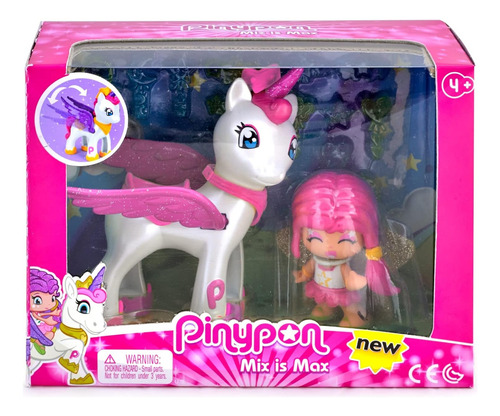 Figura Pinypon Muñeca Con Unicornio Volador Original