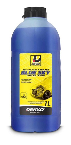 Aditivo Radiador Concentrado Azul Blue Sky Dekko 1l Ford