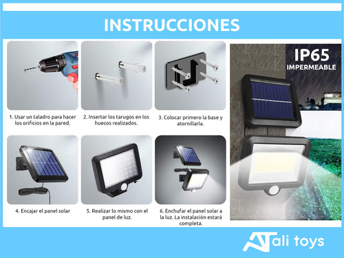Luz Reflector Solar Exterior Sensor Cob Led Impermeable Color De La Luz Blanca