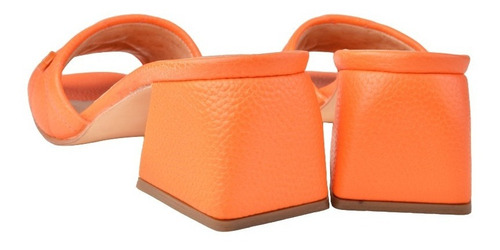 Zuecos Mules Taco Bajo De Mujer De Cuero Kroll - Ferraro